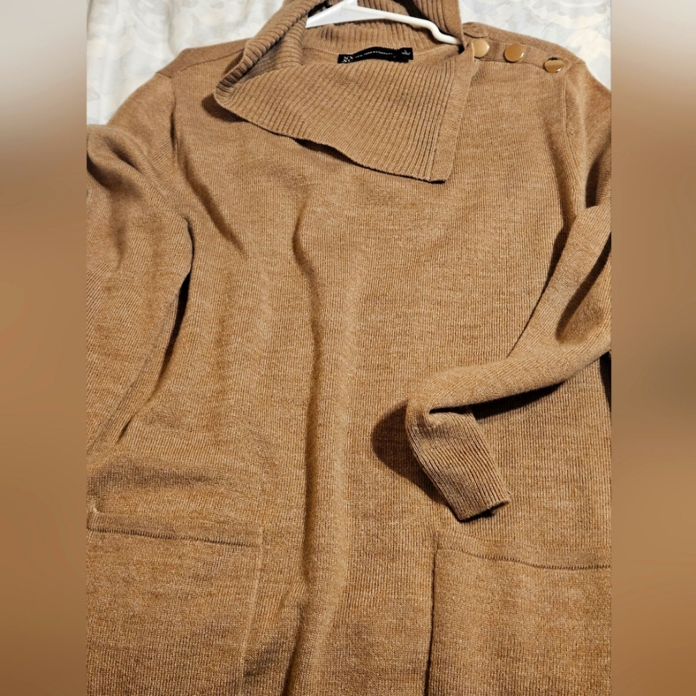 New York & Company Cowlneck Sweater with pockets